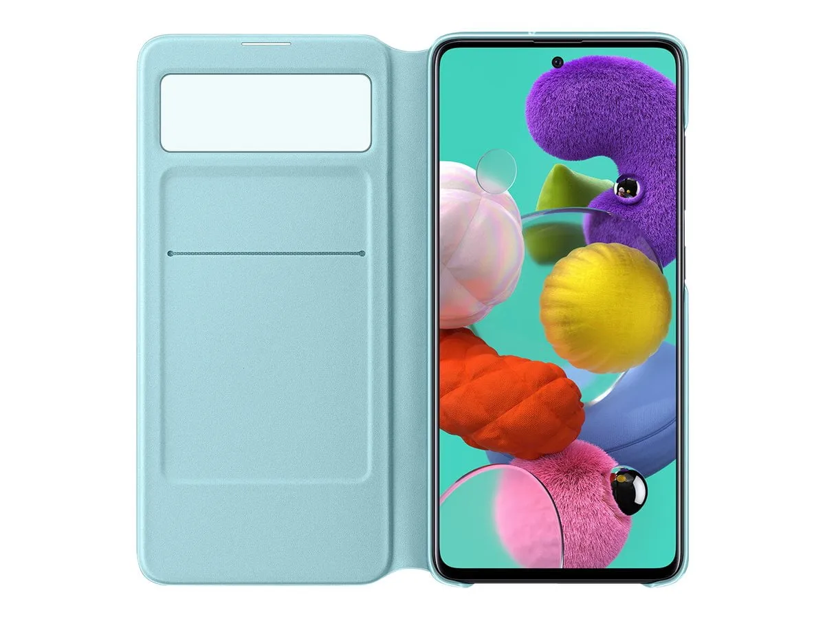 Samsung S View Wallet EF-EA515 - Flip cover for cell phone - black - for Galaxy A51
