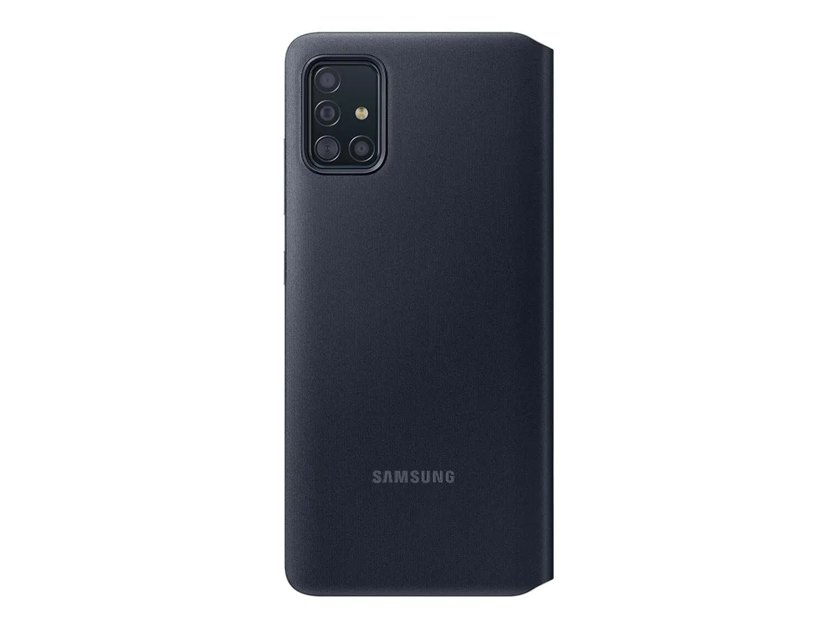 Samsung S View Wallet EF-EA515 - Flip cover for cell phone - black - for Galaxy A51