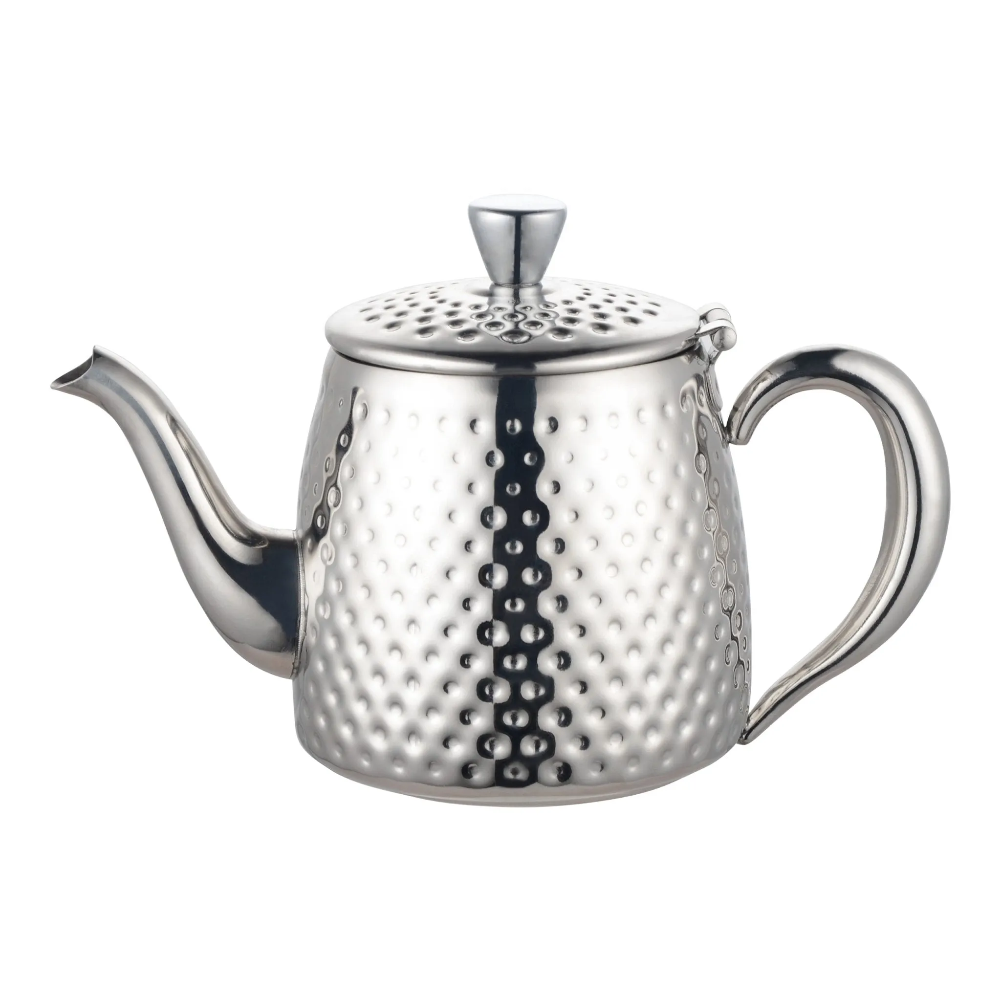 Sandringham 1L Teapot, Hammered Stainless Steel