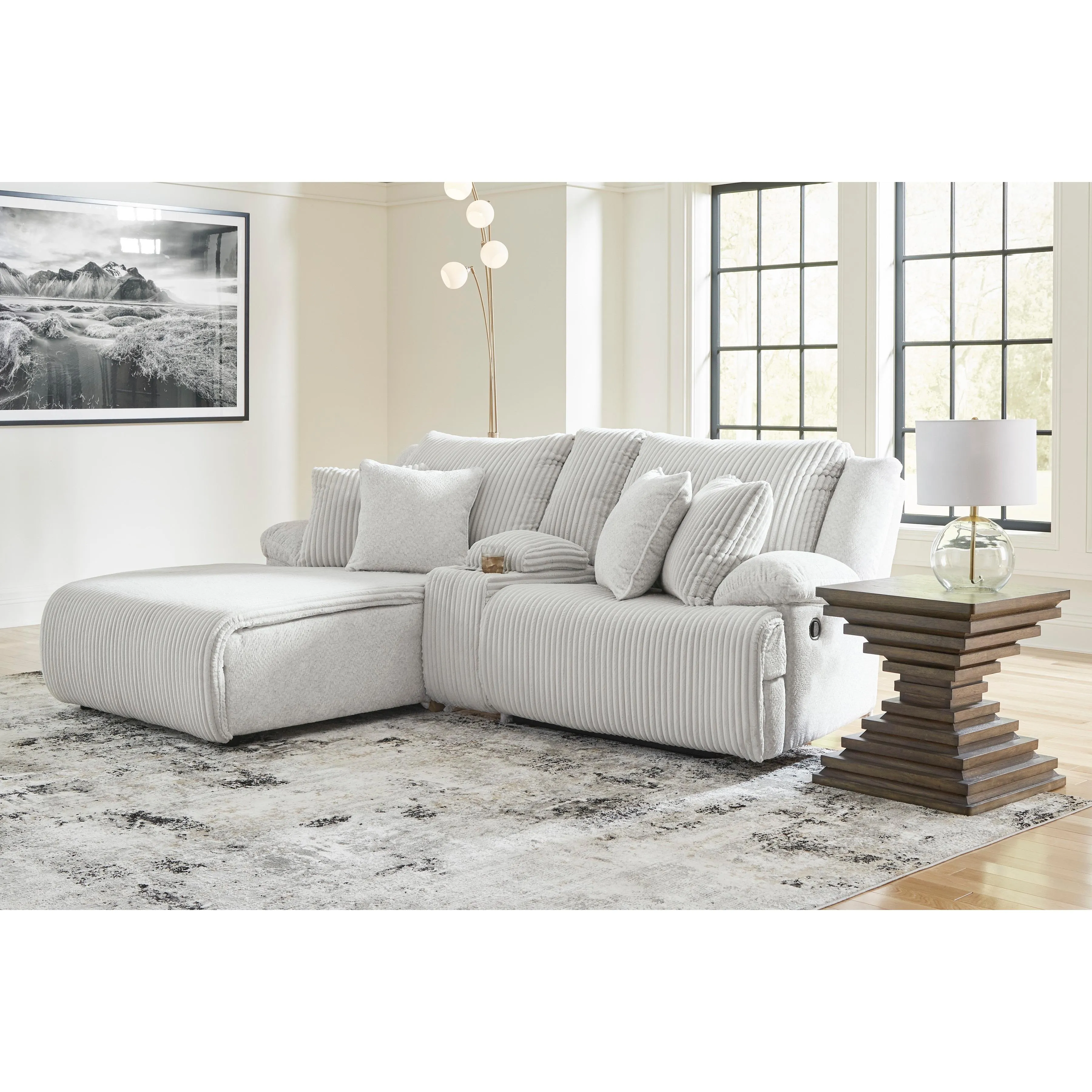 Signature Design by Ashley Top Tier Reclining Fabric 3 pc Sectional 9270605C/9270657C/9270641C
