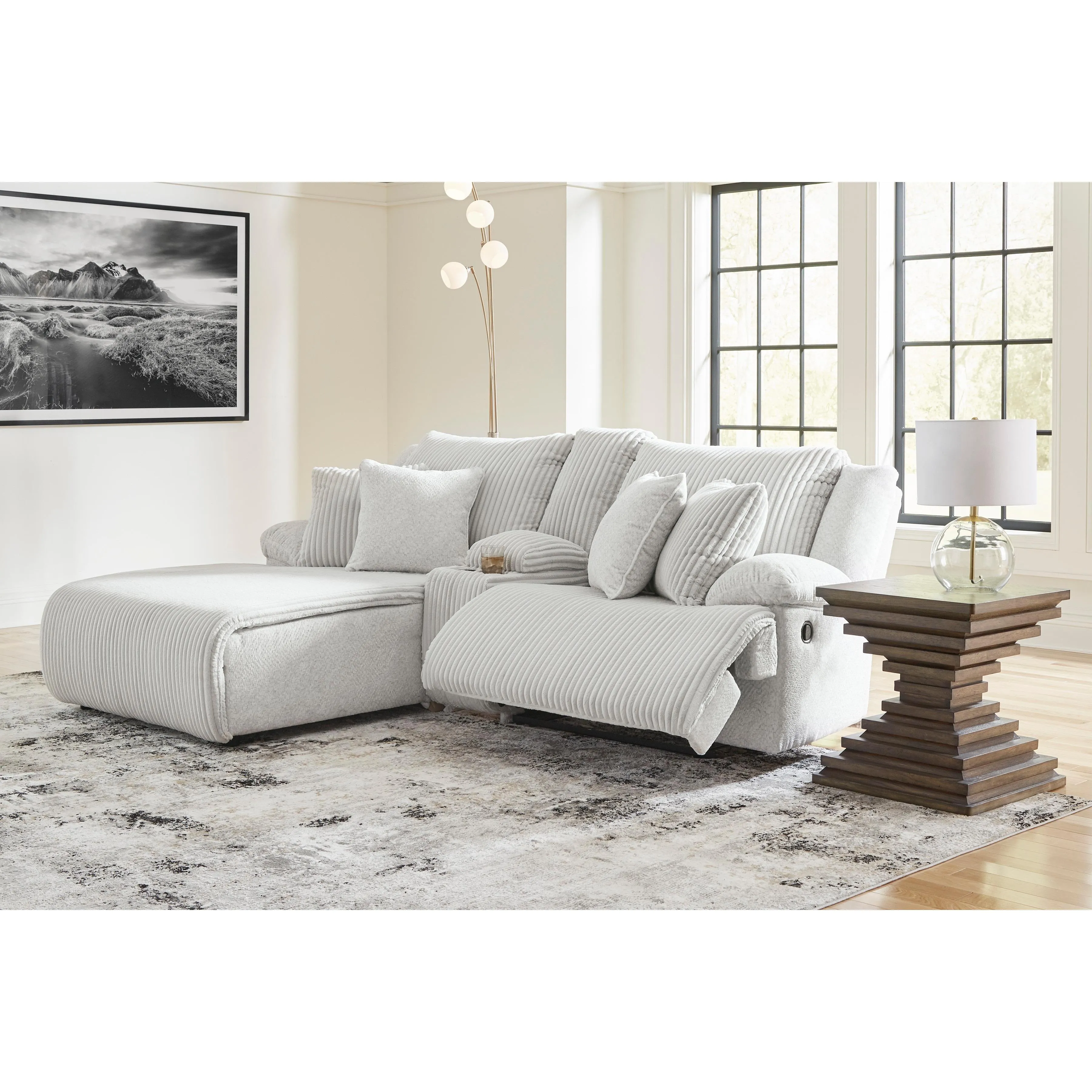 Signature Design by Ashley Top Tier Reclining Fabric 3 pc Sectional 9270605C/9270657C/9270641C