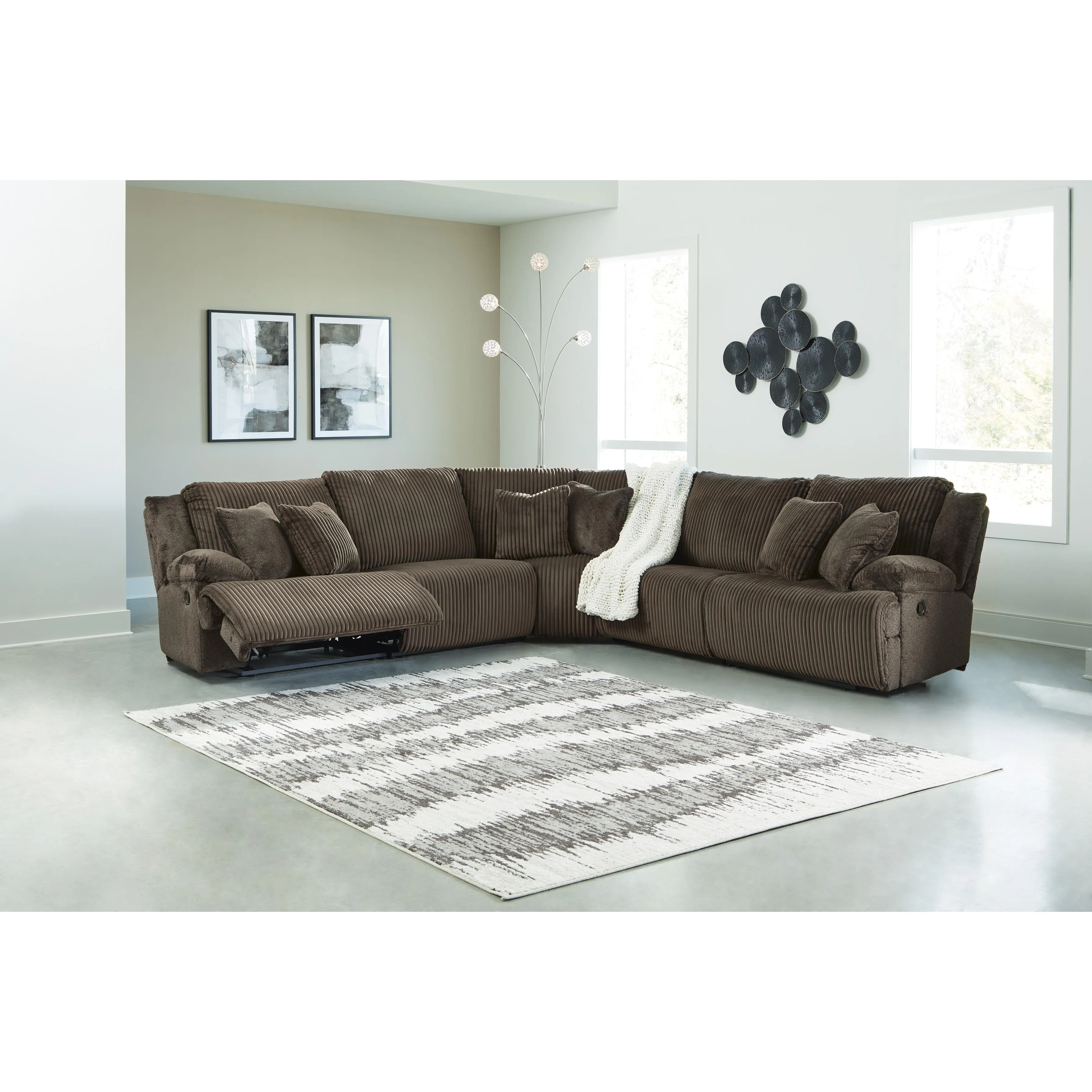 Signature Design by Ashley Top Tier Reclining Fabric 5 pc Sectional 9270540C/9270519C/9270577C/9270546C/9270541C