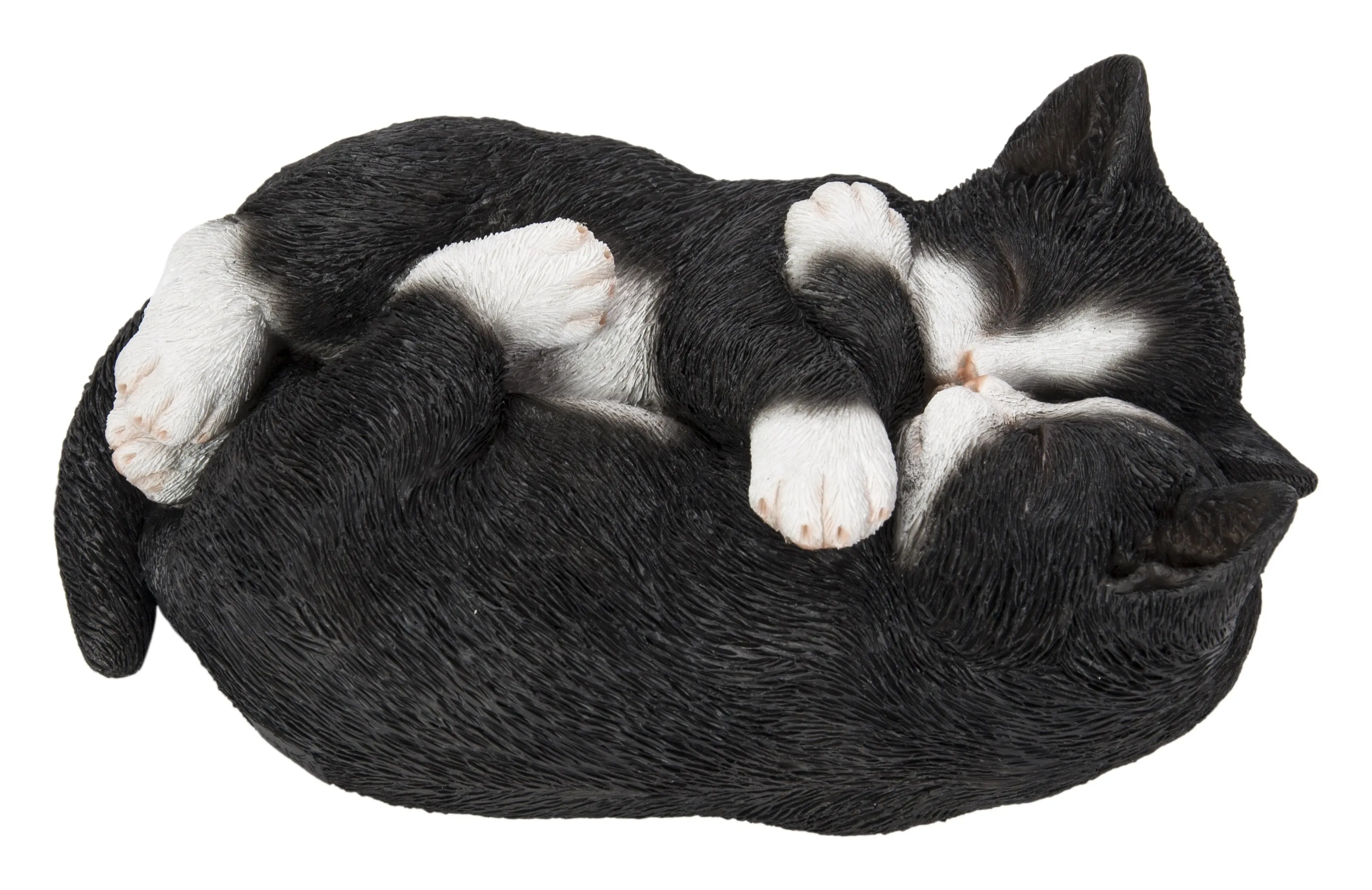 Sleeping Couple Cats - Black And White