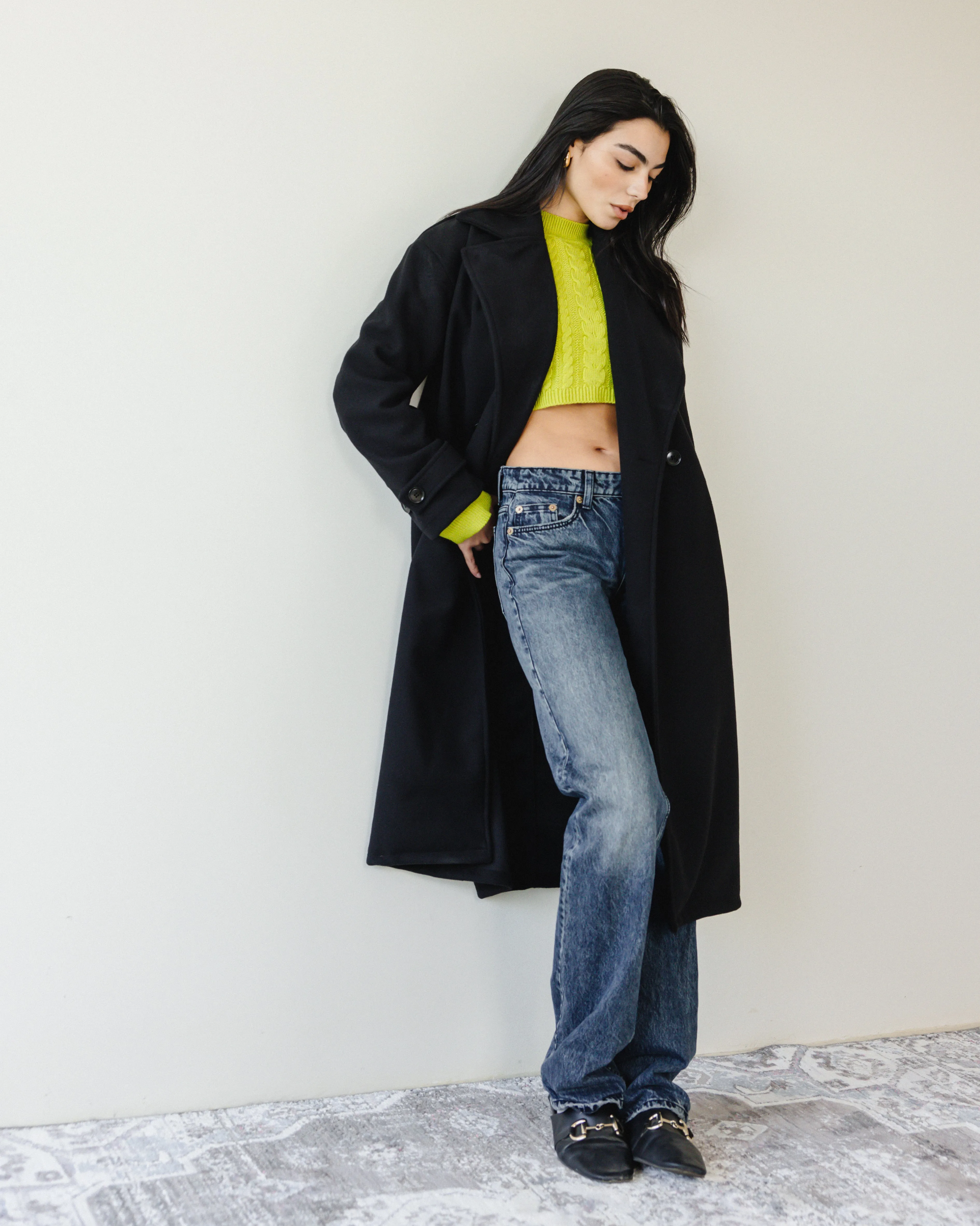 SOFT OVERSIZED COAT BLACK
