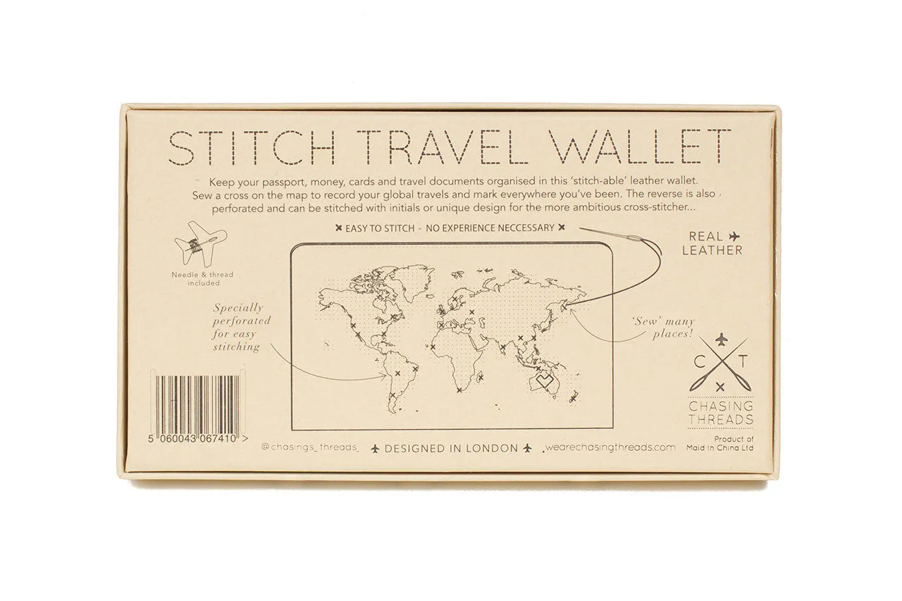 Stitch Travel Wallet - Mint