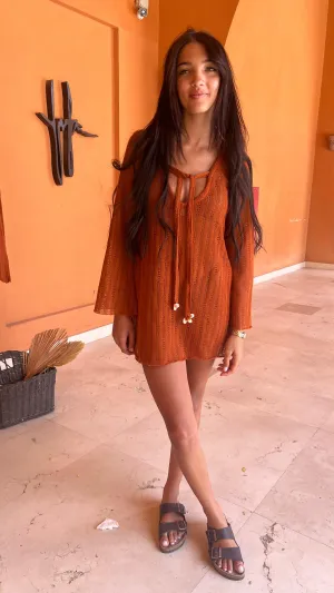 SummerSomewhere Dress in Brick
