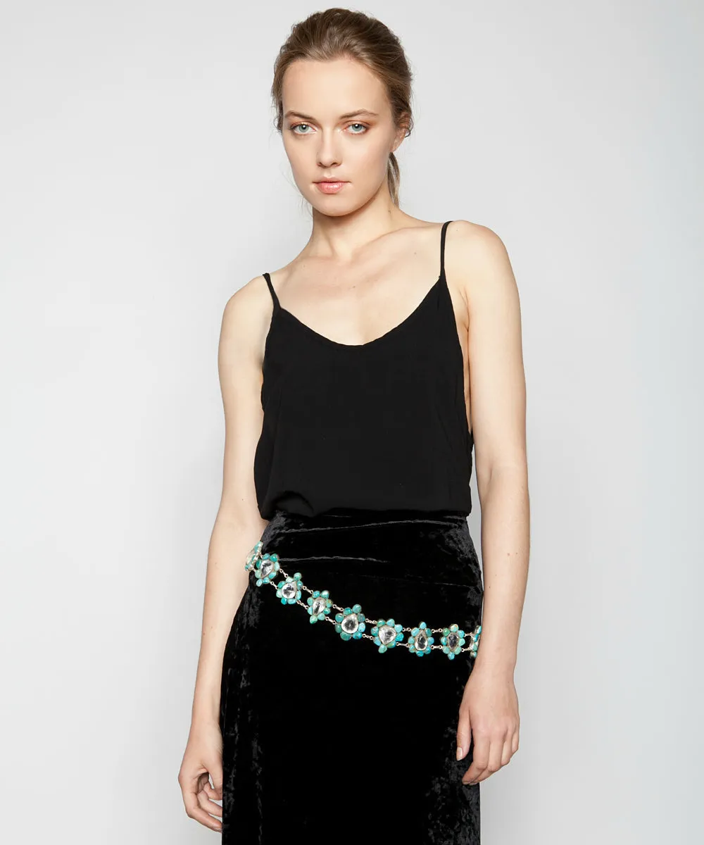 TANGLED UP IN BLUE GEMSTONE BELT