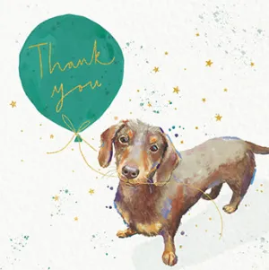 Thank You Pack - Sausage Dog & Balloon