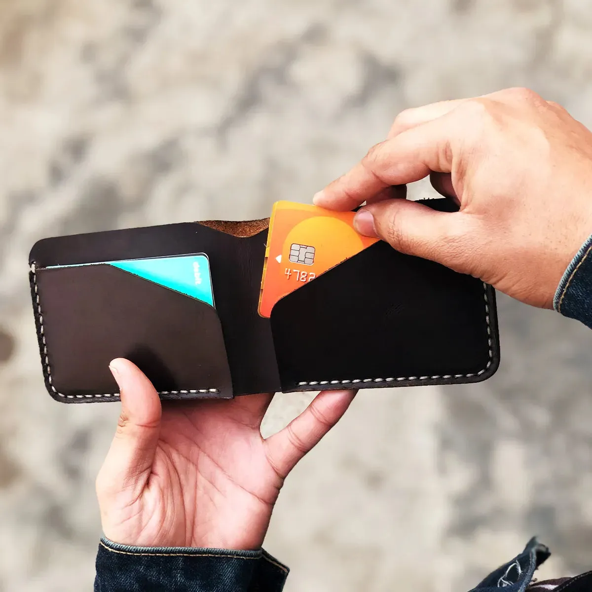 The Nexus: A Leather Bifold Wallet
