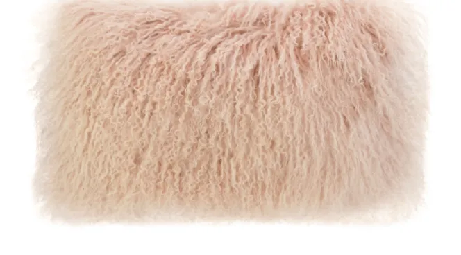 Tibetan Fur Cushions | Rose Water | Assorted Sizes