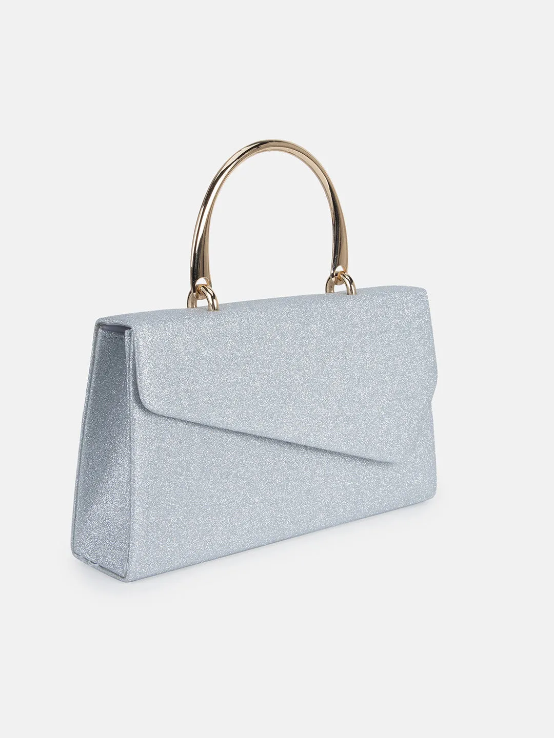 Twinkle Clutch With Metal Handheld