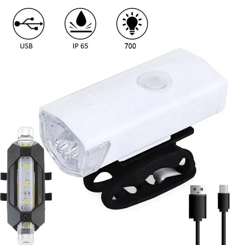 USB Rechargeable Bicycle Light Set: Illuminate Your Ride Safely and Stylishly