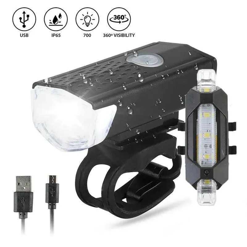USB Rechargeable Bicycle Light Set: Illuminate Your Ride Safely and Stylishly