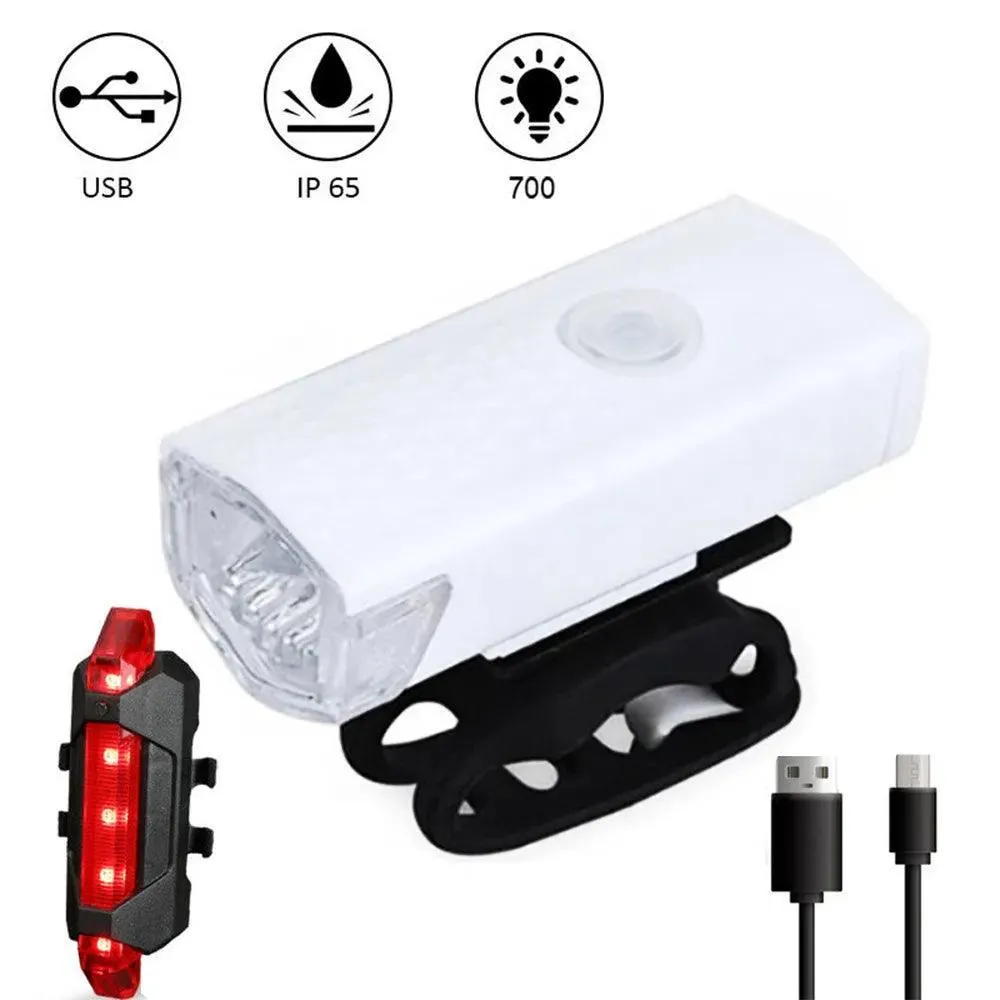 USB Rechargeable Bicycle Light Set: Illuminate Your Ride Safely and Stylishly