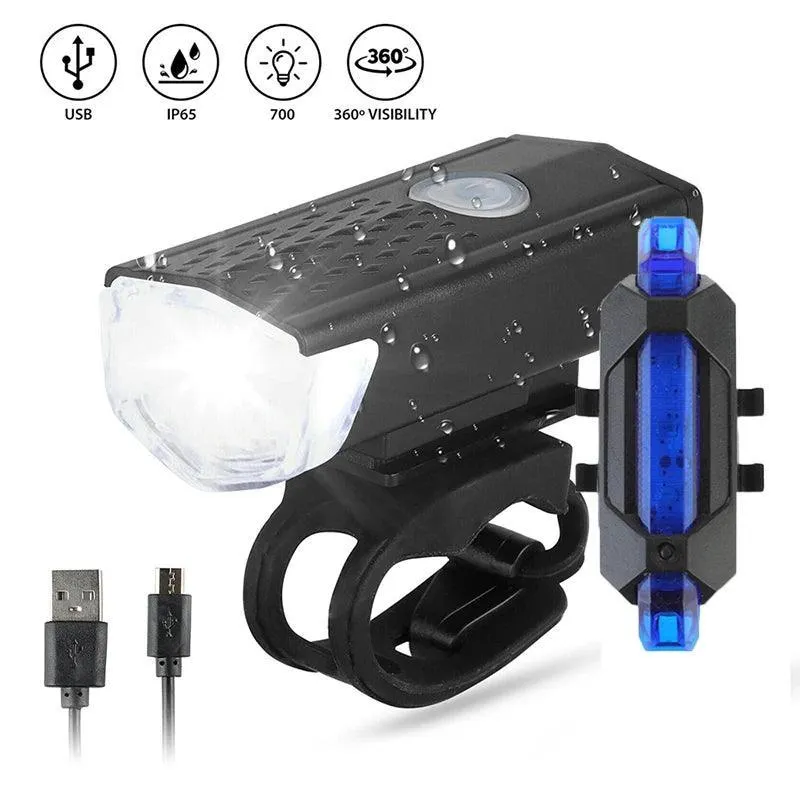USB Rechargeable Bicycle Light Set: Illuminate Your Ride Safely and Stylishly