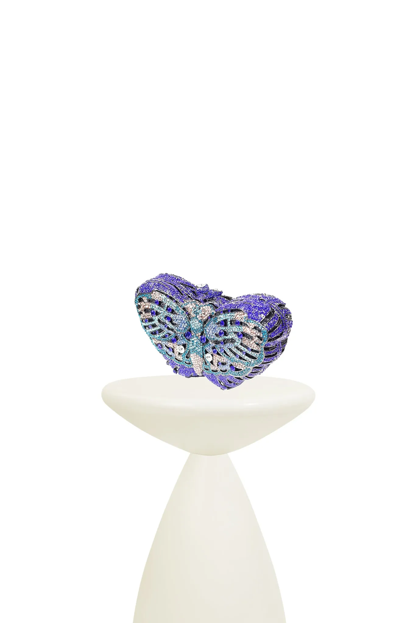 Vibrante Crystal Butterfly Clutch Bag