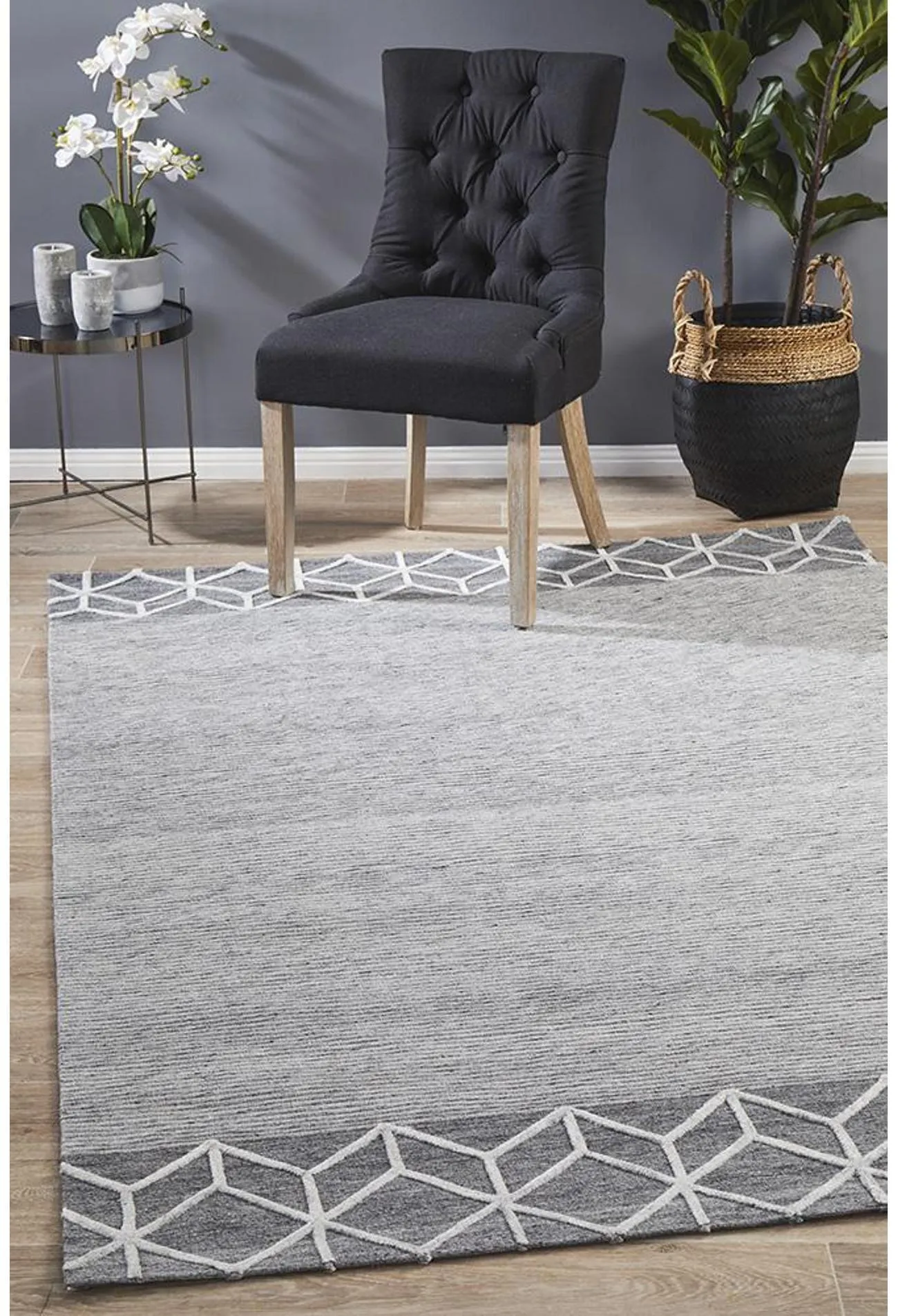 Vicenza Winter Grey Pulse Modern Rug