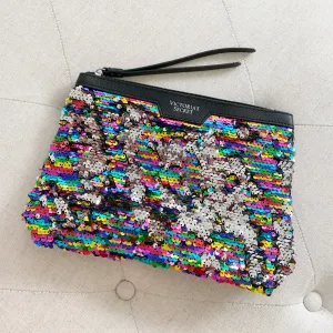 Victoria's Secret sequins Makeup Bag