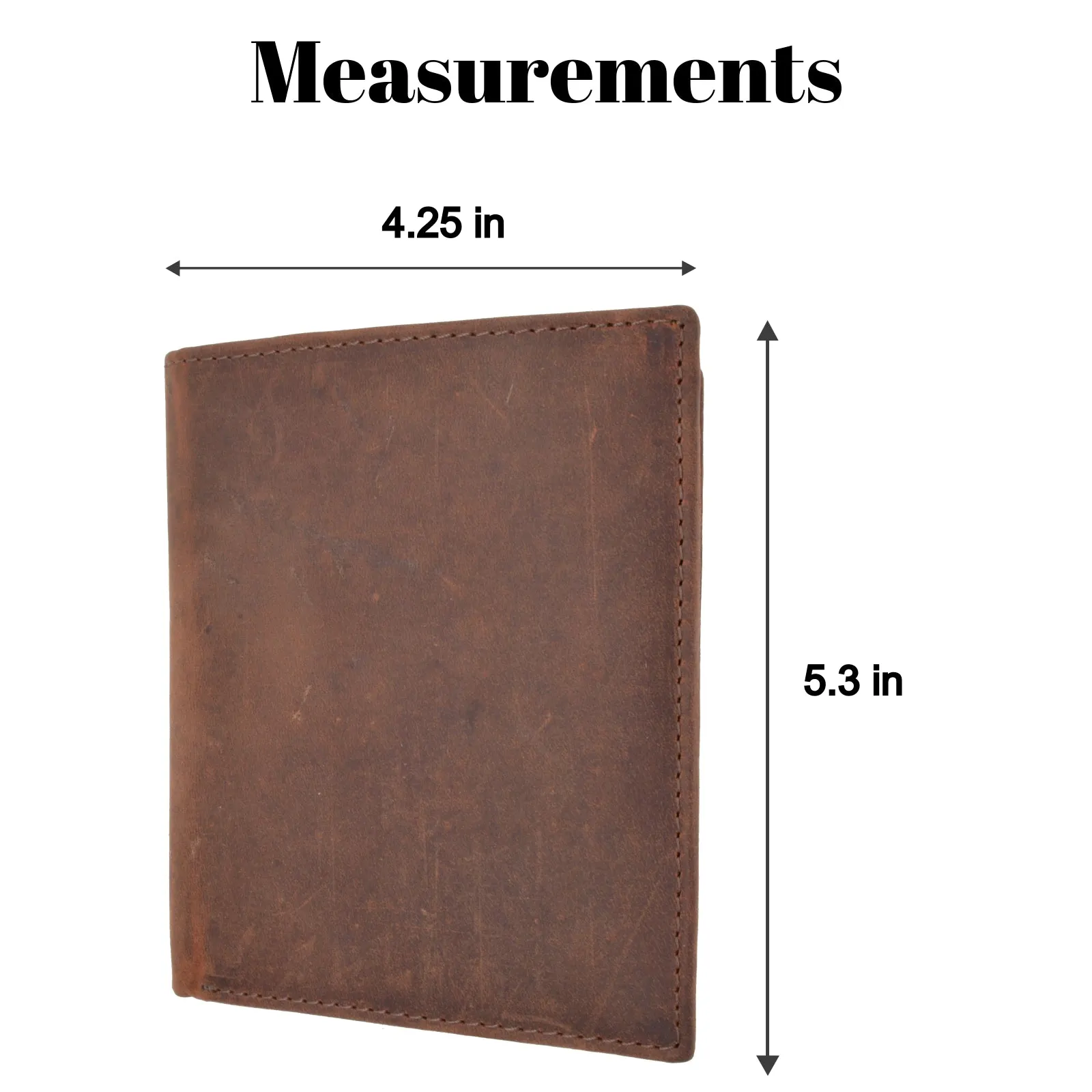 Vintage Leather RFID Blocking Hipster Bifold Biker Long Chain Men's Wallet