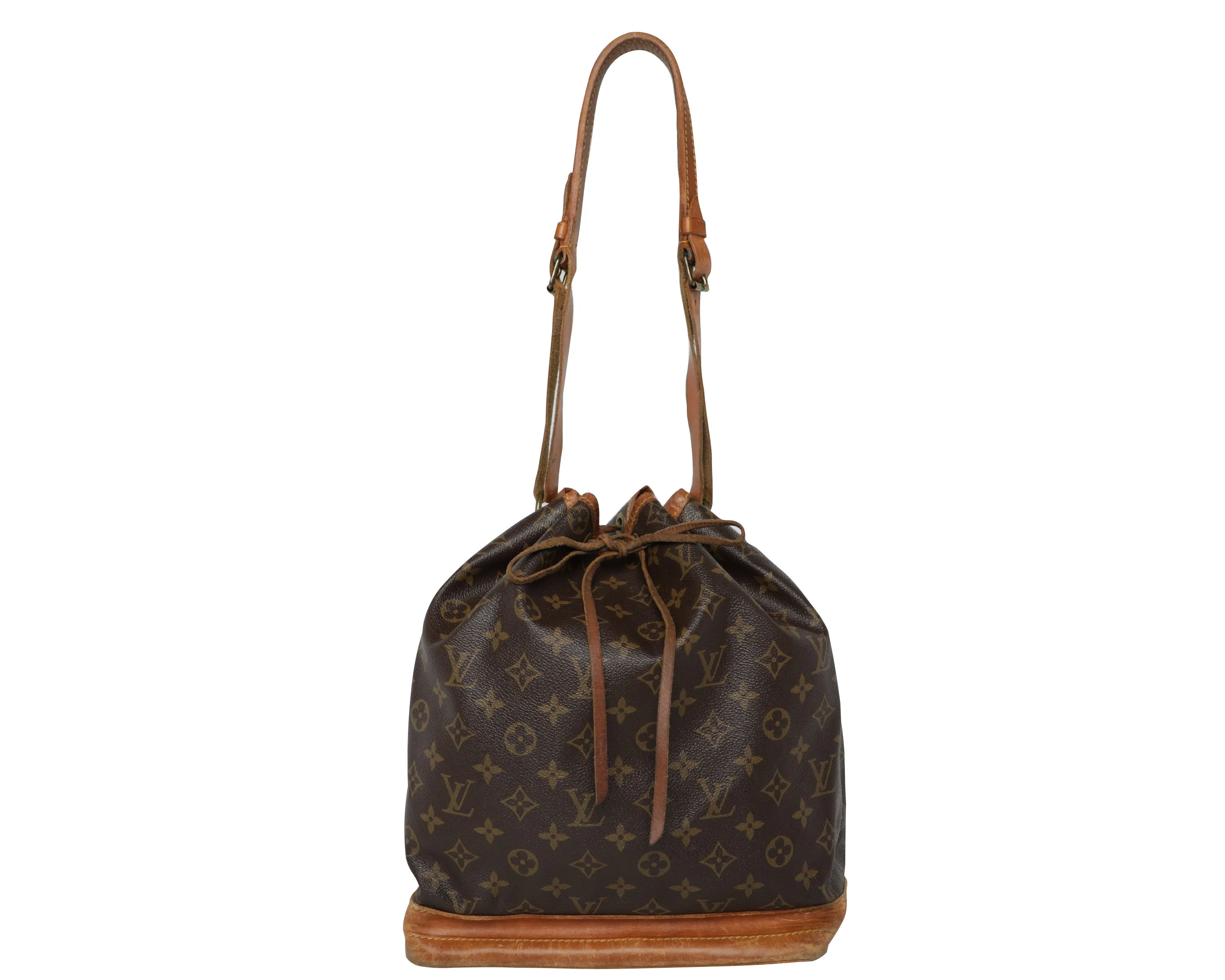 Vintage Louis Vuitton LV Monogram Bucket Leather Drawstring Shoulder Bag