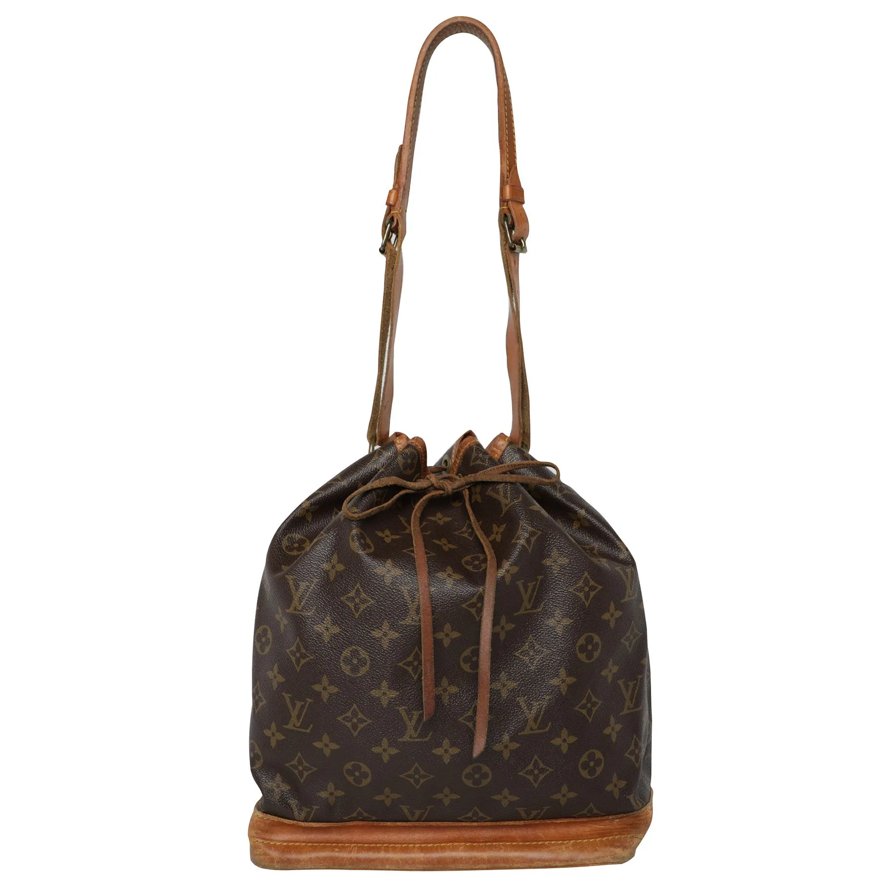 Vintage Louis Vuitton LV Monogram Bucket Leather Drawstring Shoulder Bag