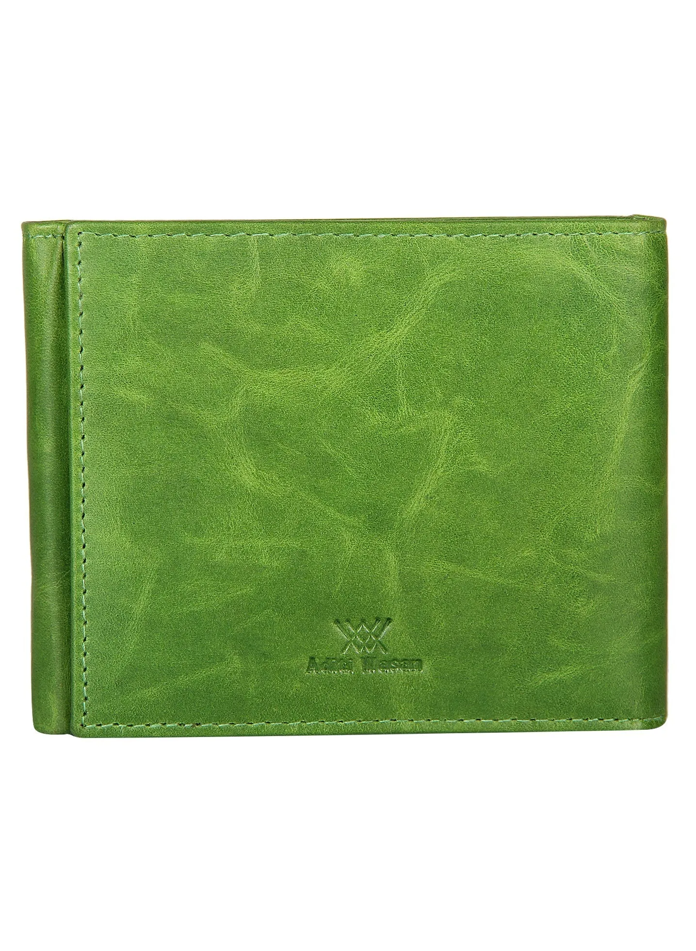 Washed Green Tri-Fold Wallet