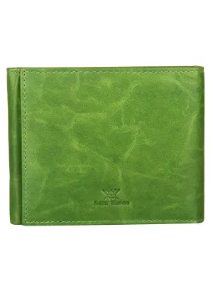 Washed Green Tri-Fold Wallet