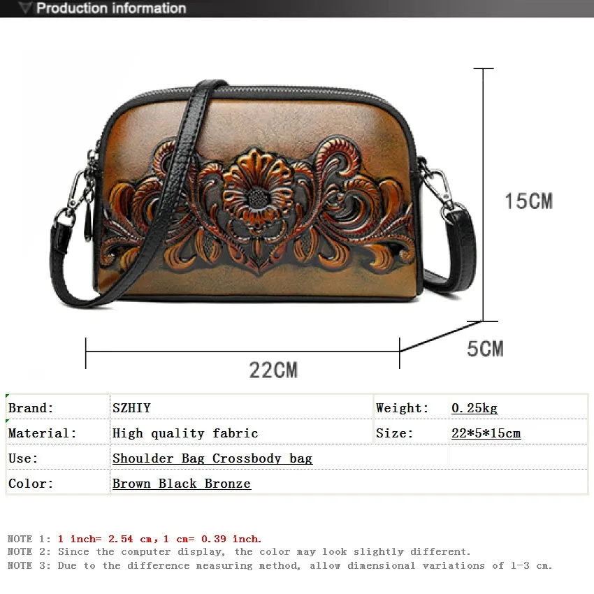 Women Retro Small High Quality Leather Crossbody Purse