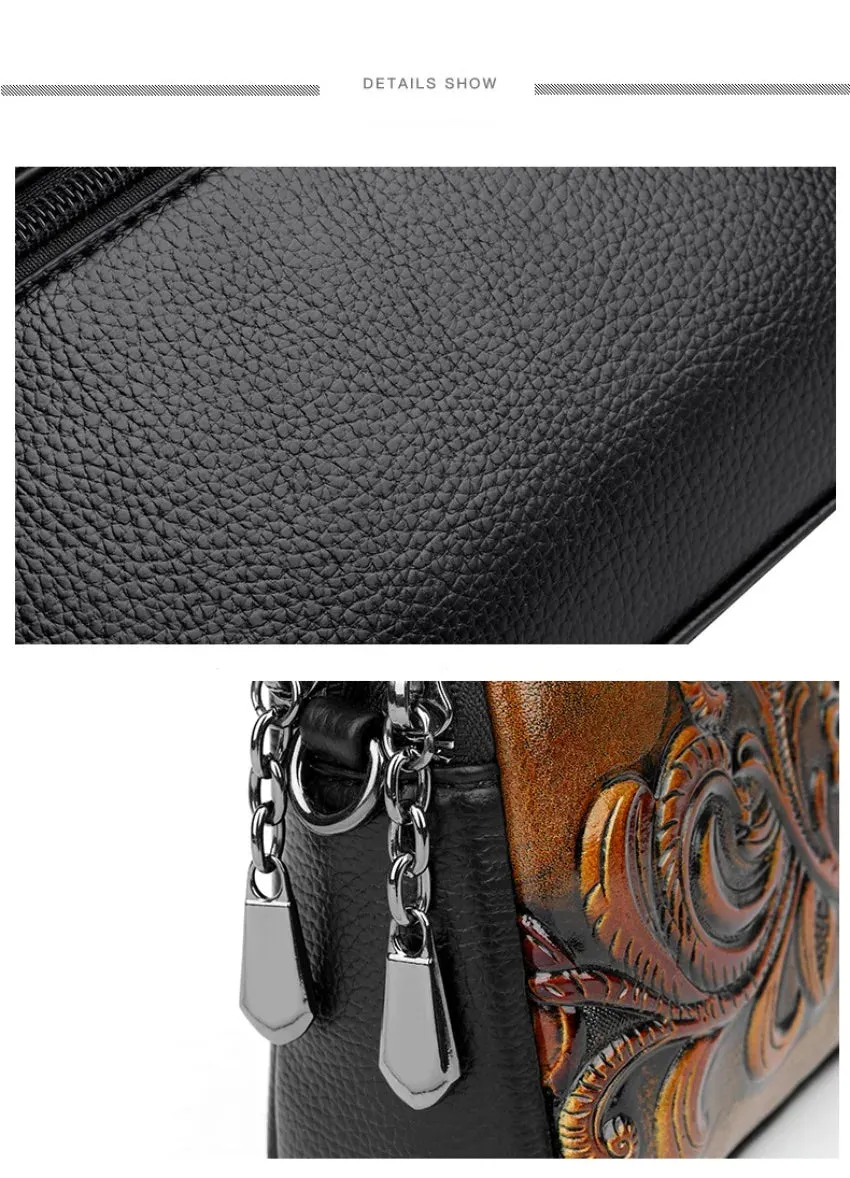 Women Retro Small High Quality Leather Crossbody Purse