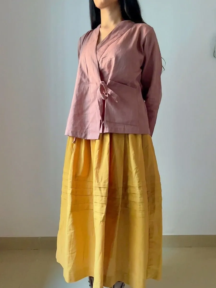 Wrap Top | Hand Dyed | Full Sleeves Top