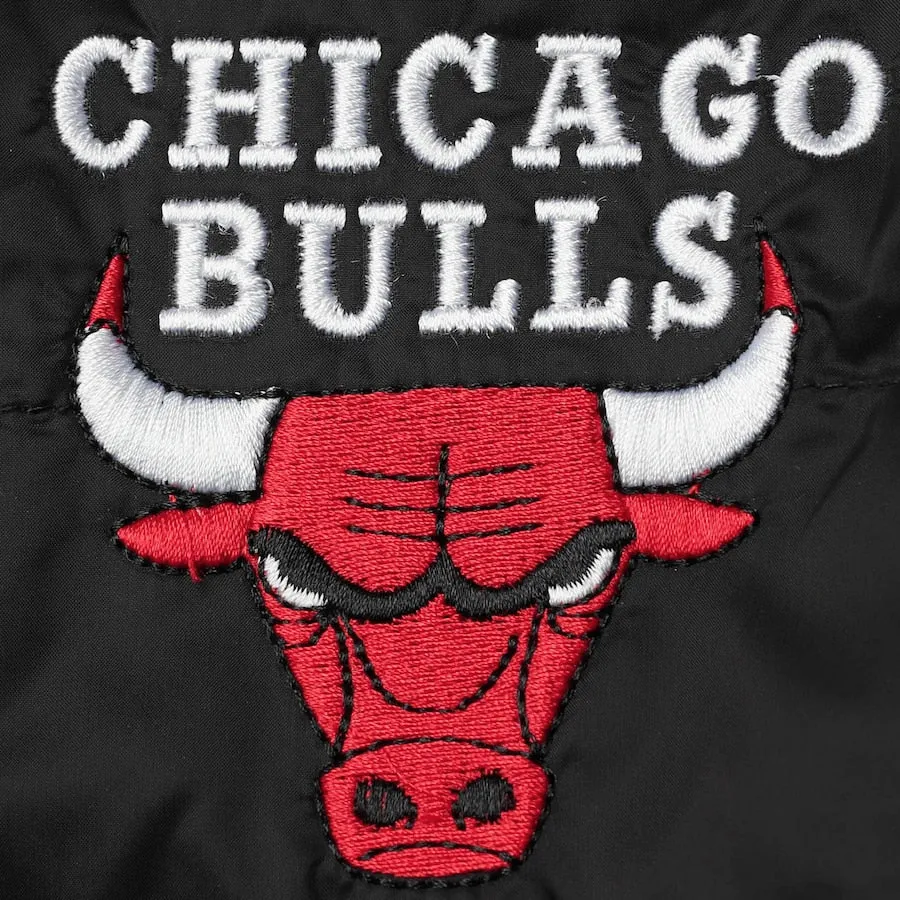 Youth Chicago Bulls Red Double Dribble Reversible Packable Full-Zip Puffer Jacket