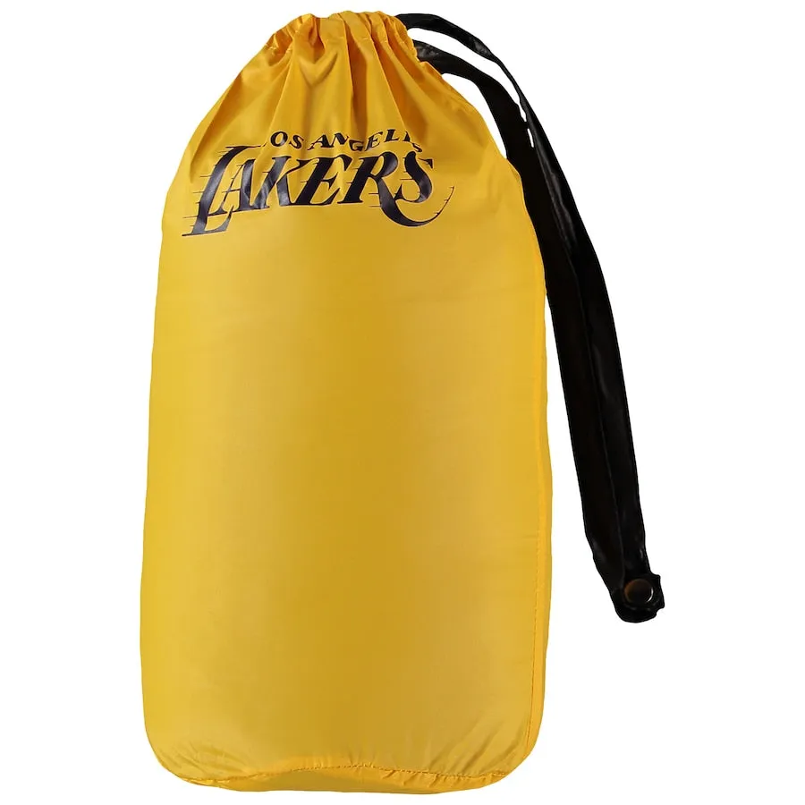 Youth Los Angeles Lakers Gold Double Dribble Reversible Packable Full-Zip Puffer Jacket