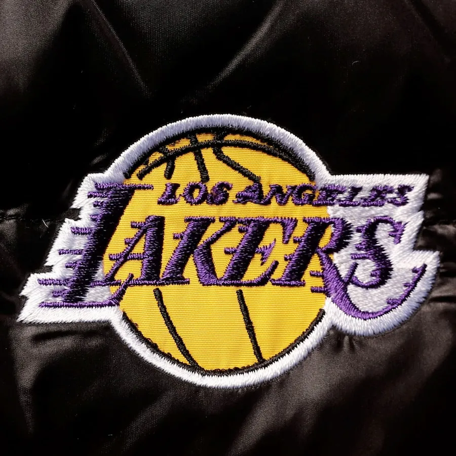 Youth Los Angeles Lakers Gold Double Dribble Reversible Packable Full-Zip Puffer Jacket