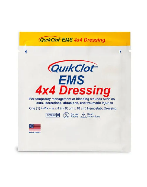 Z-Medica QuikClot® EMS 4x4 Dressing